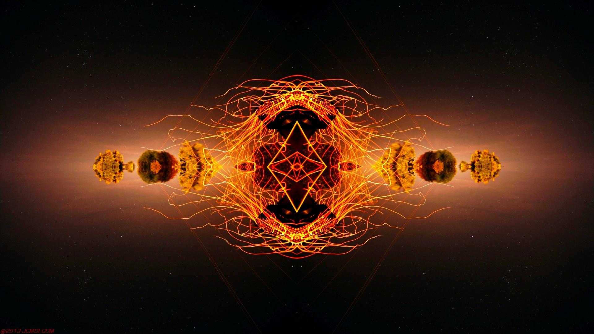 Chimney Sparks Abstract Artwork Timelapse Still Images